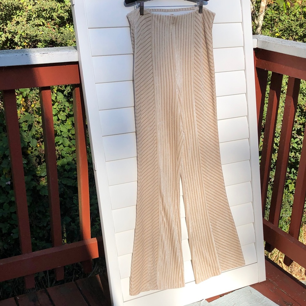 Free People Penny Ribbed Flare Pants